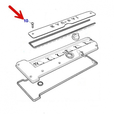 Torx Pan Head Machine Screw Silver Finish For Coil Cover  JXA10625E